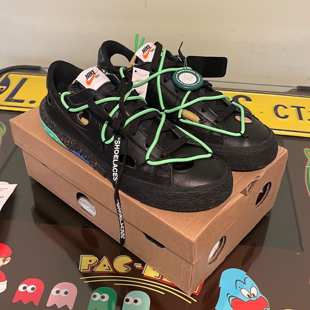 Nike Blazer Low Off-White Black Electro Green